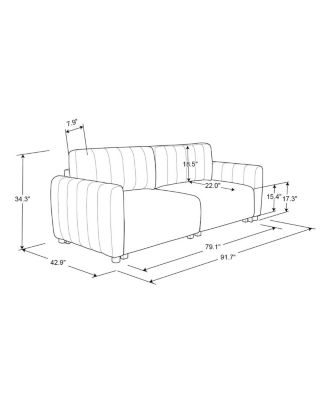 Sif 92" Convertible Sofa