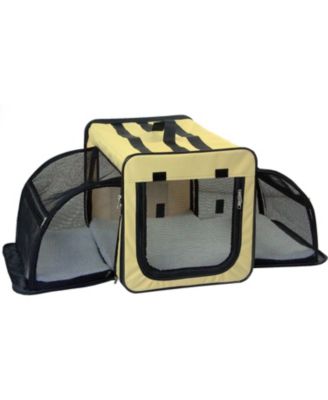 Pet Life Capacious Dual-Expandable Wire Folding Lightweight Collapsible ...