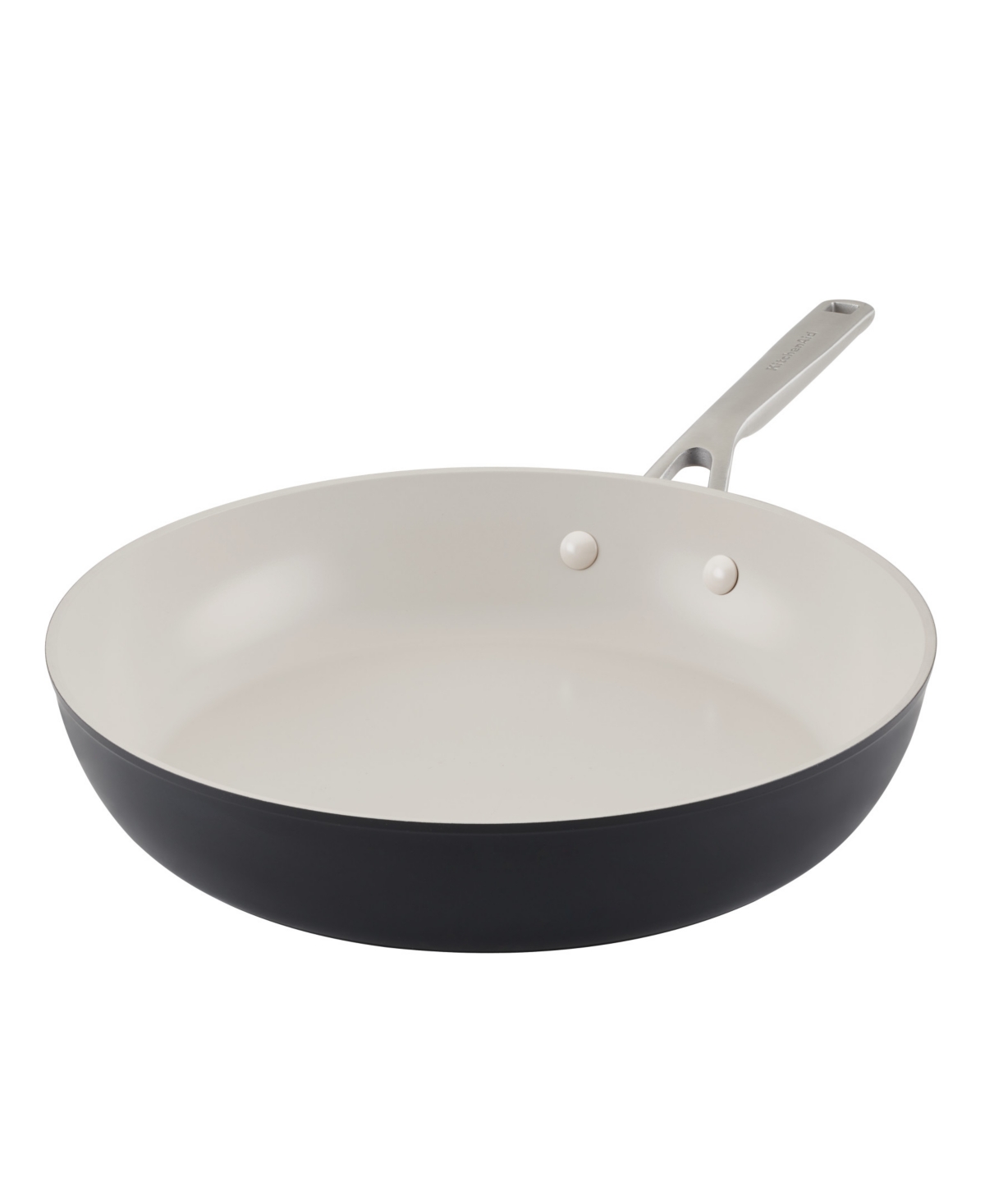 Kitchenaid Hard Anodized Ceramic Nonstick 12.25" Frying Pan In Black Matte