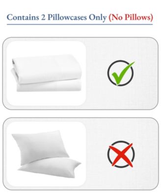 Luxury 800 Thread Count 2 Standard Pillowcases, 100% Cotton Sateen, Soft, Smooth & Thick, Fits Standard & Queen Size Pillows