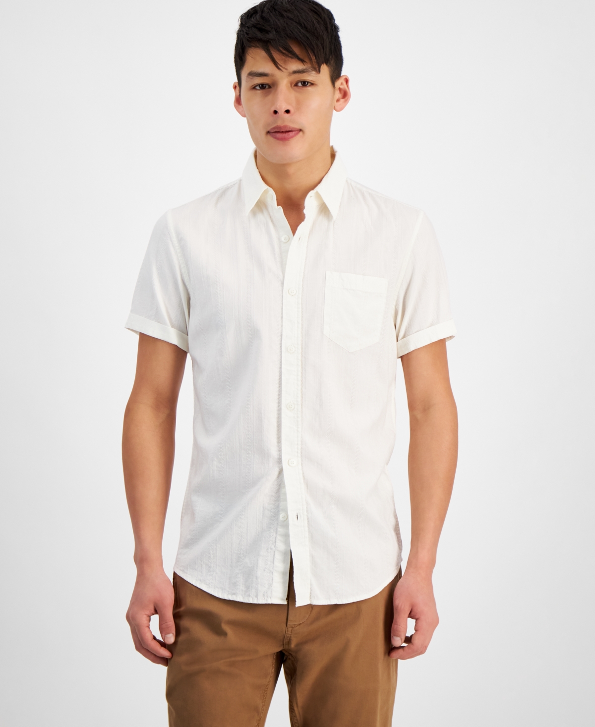 Men's Weston Shirt, Created for Macy's - Vintage White