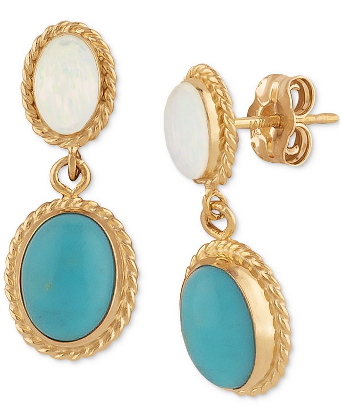 Macy's deals opal earrings