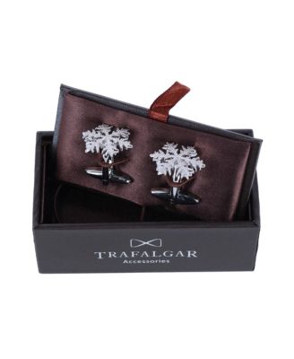 Let It Snow Snowflake Novelty Cufflinks (1 Pair)
