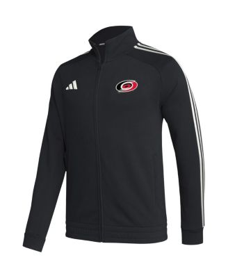 Men's Black Carolina Hurricanes Raglan Full-Zip Track Jacket