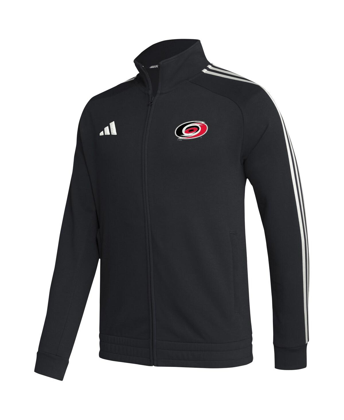 Men's adidasCarolina Hurricanes Raglan Full-Zip Track Jacket - Black