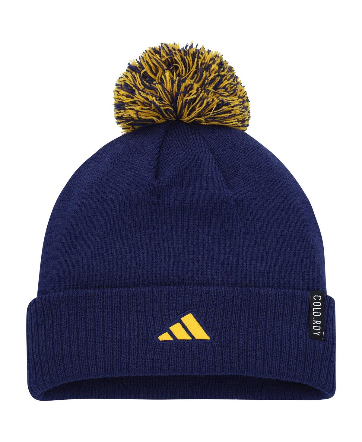 Shop Adidas Originals Men's Adidas Blue St. Louis Blues Cold.rdy Cuffed Knit Hat With Pom