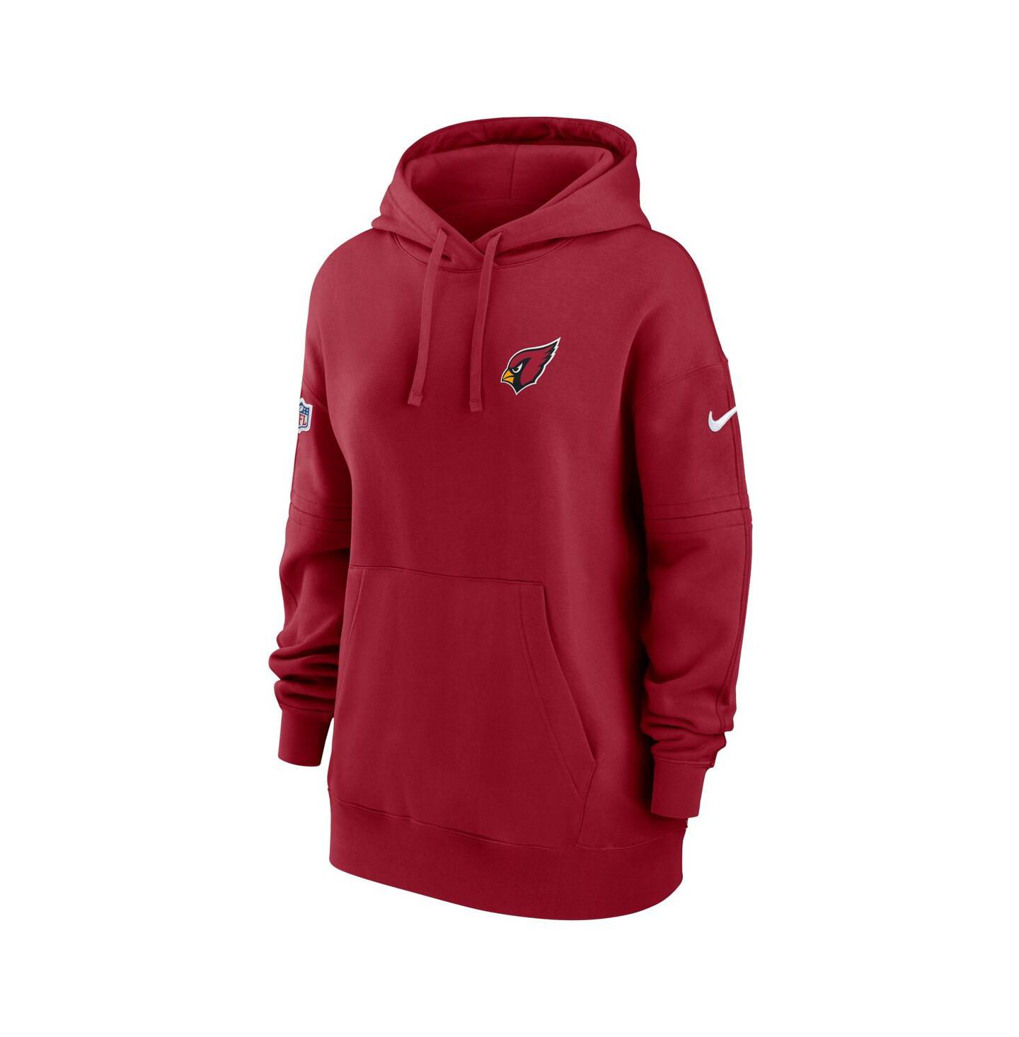 Женское худи Nike Cardinal Arizona Cardinals 2023 Sideline Club Fleece Pullover — фото 2