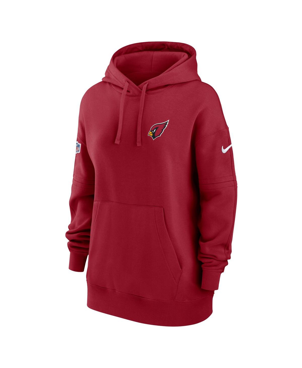 Women's NikeArizona Cardinals 2023 Sideline Club Fleece Pullover Hoodie - Cardinal