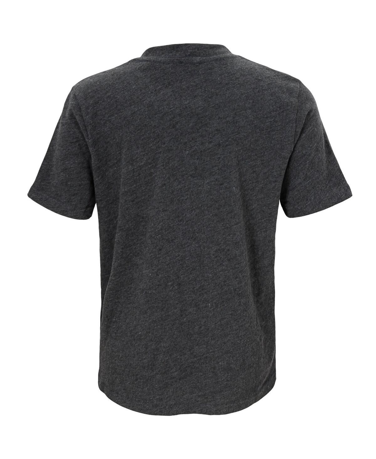 Fanatics Youth  Branded  Heather Charcoal Texas Rangers 2023 American League Champions Locker Room T- In Heather Charcoal