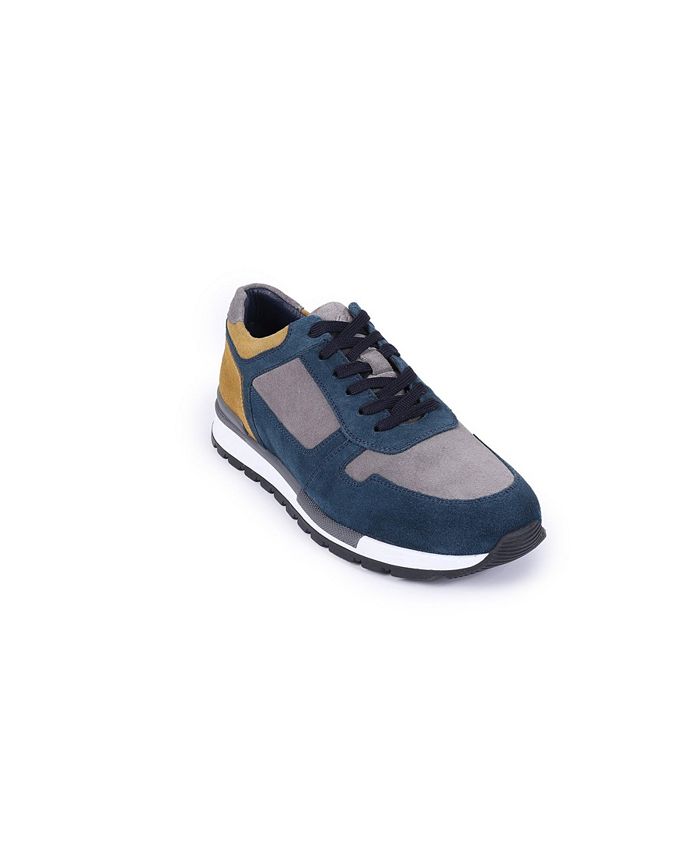 VELLAPAIS Destin Multicolor Suede Men's Fashion Comfort Sneakers - Macy's