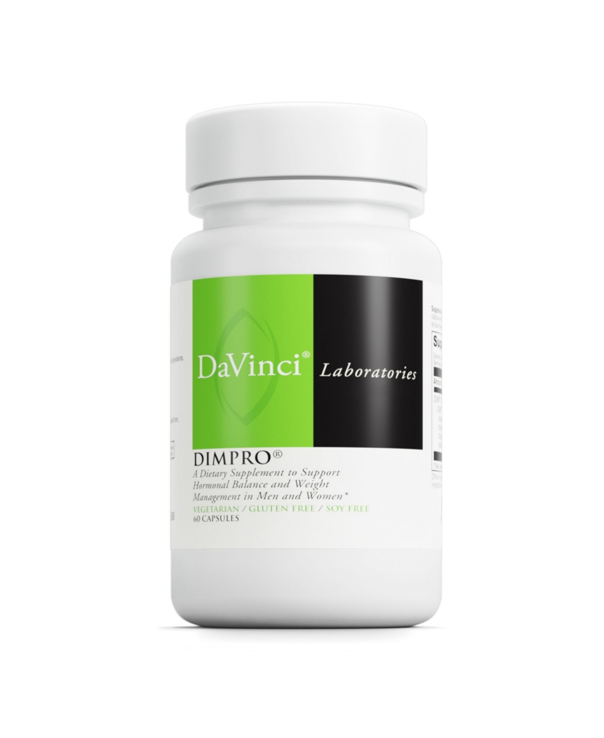 DaVinci Labs DimPro - Dietary Supplement to Support Hormonal Balance in Men & Women & Healthy Weight Management - With Vitamin E and More - Soy-Free -