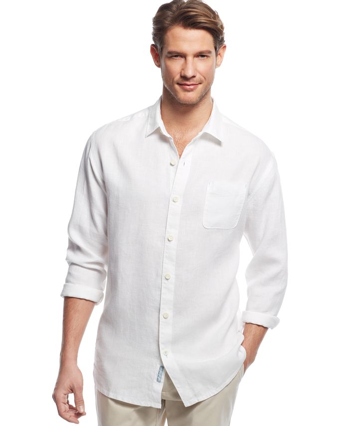 Tommy Bahama Men's Sea Glass Breezer Linen Shirt - Macy's
