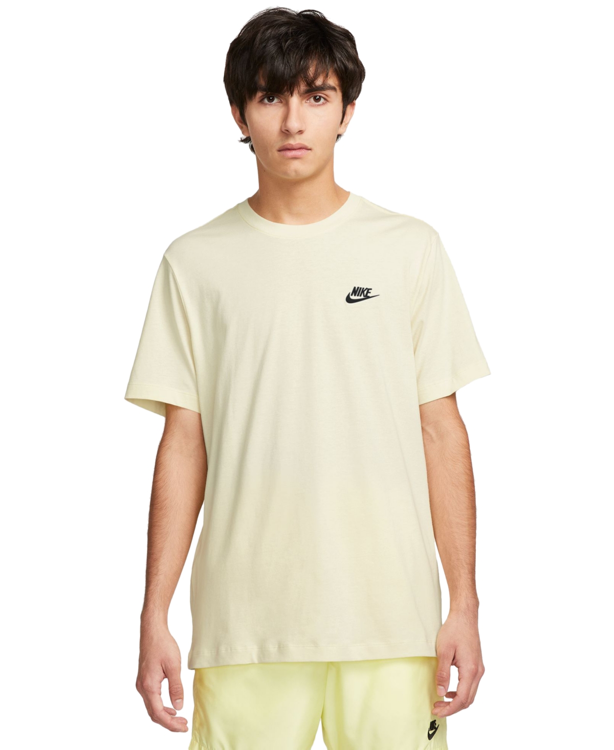 Nike Men's Sportswear Club T-shirt In Sail,black
