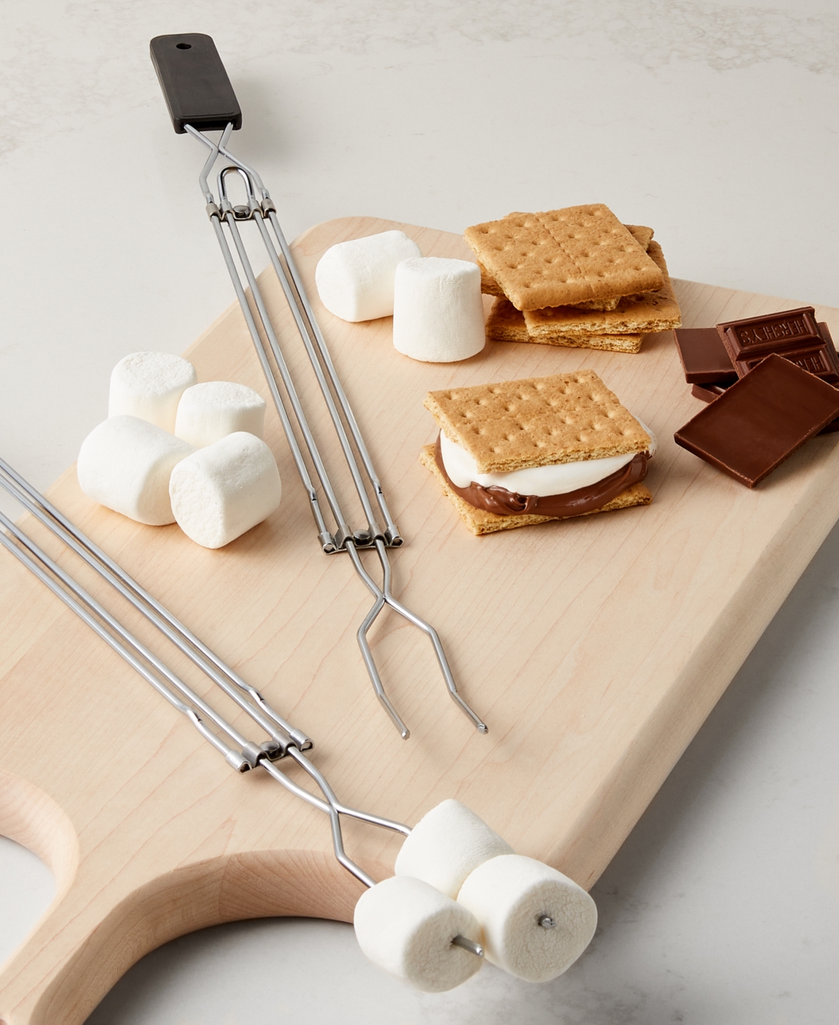 Shop The Cellar Set Of 2 Extendable Marshmallow Skewers, Created For Macy's In No Color