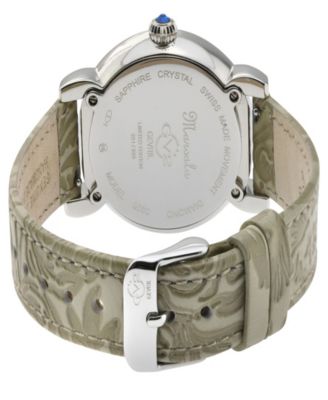 Women's Marsala Cream Leather Watch 37mm