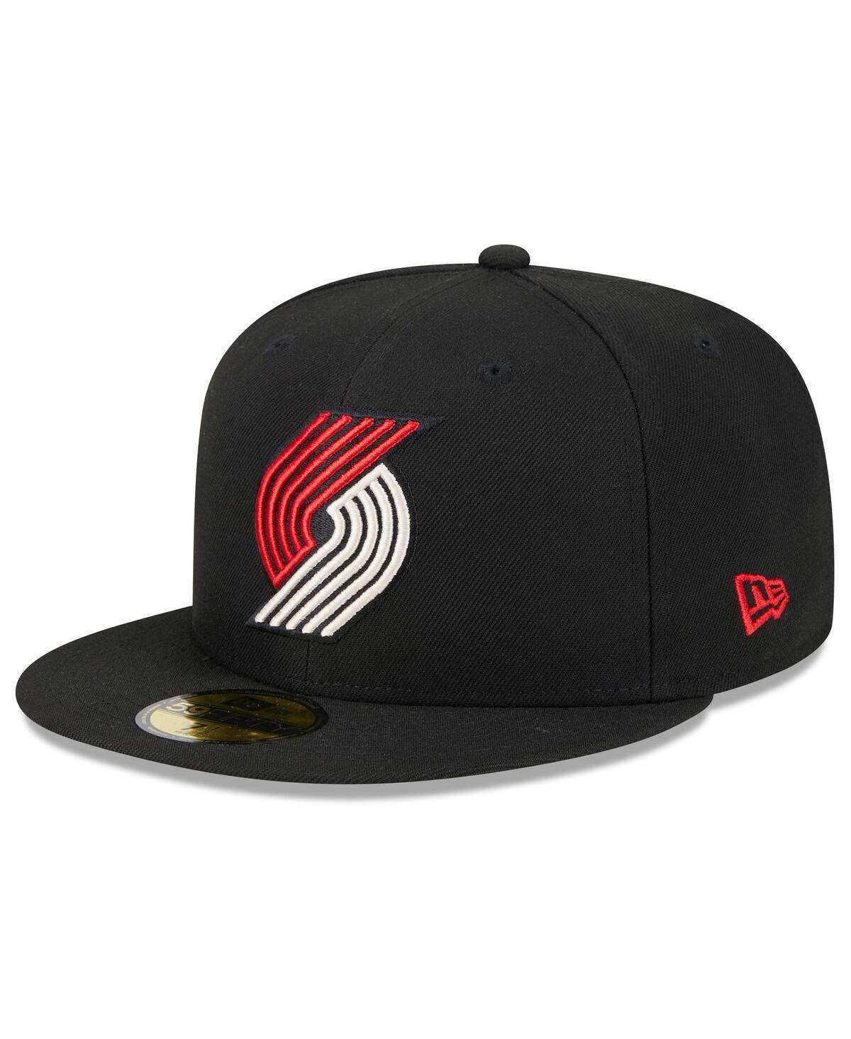 Men's New EraPortland Trail Blazers 2023/24 City Edition Alternate 59FIFTY Fitted Hat - Black