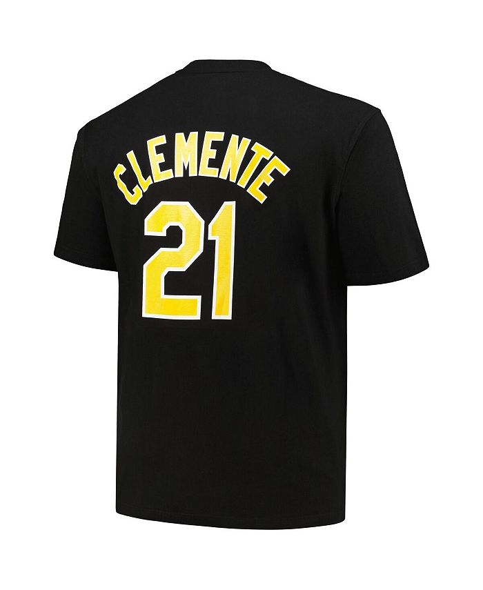Profile Men's Roberto Clemente Black Pittsburgh Pirates Big and Tall ...