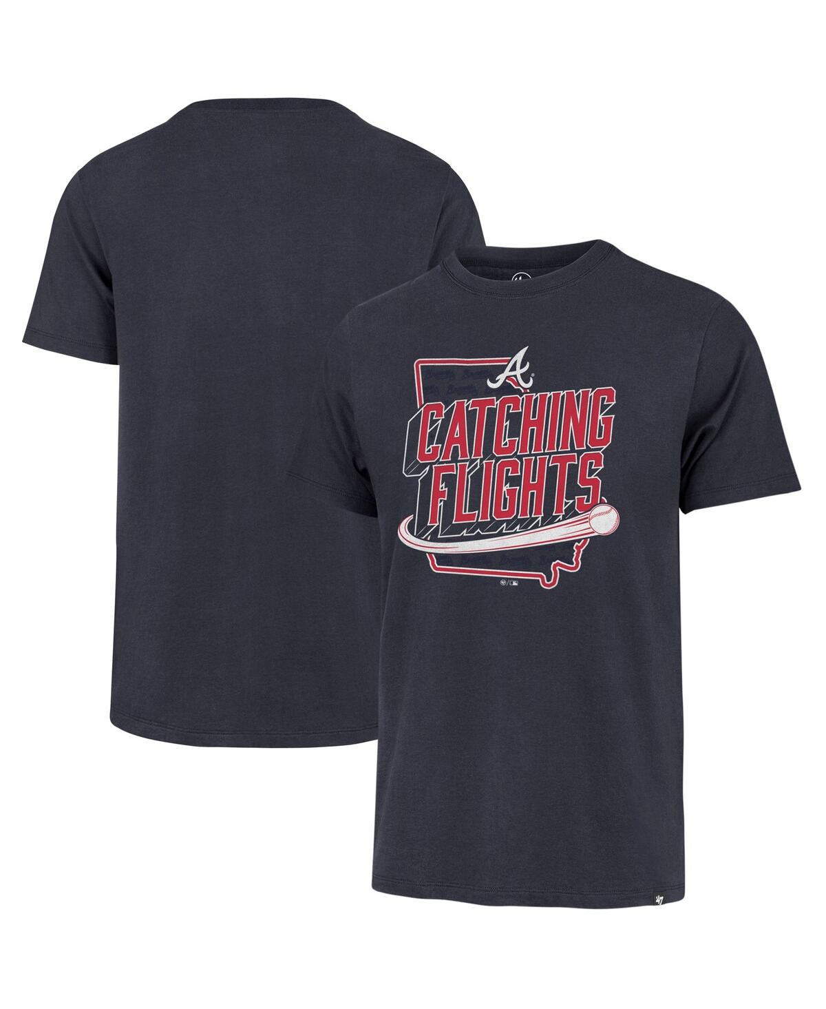 47 Brand Men's ' Navy Atlanta Braves Regional Franklin T-shirt