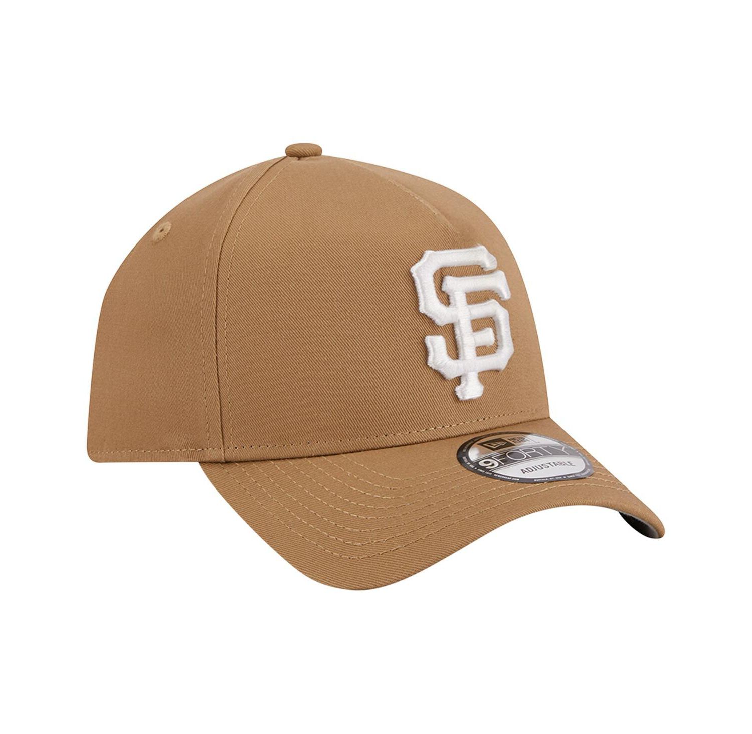 Men's Khaki San Francisco Giants A-Frame 9FORTY Adjustable Hat
