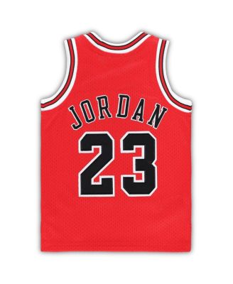 Infant Boys and Girls Michael Jordan Red Chicago Bulls 1985/86 Hardwood Classics Authentic Jersey
