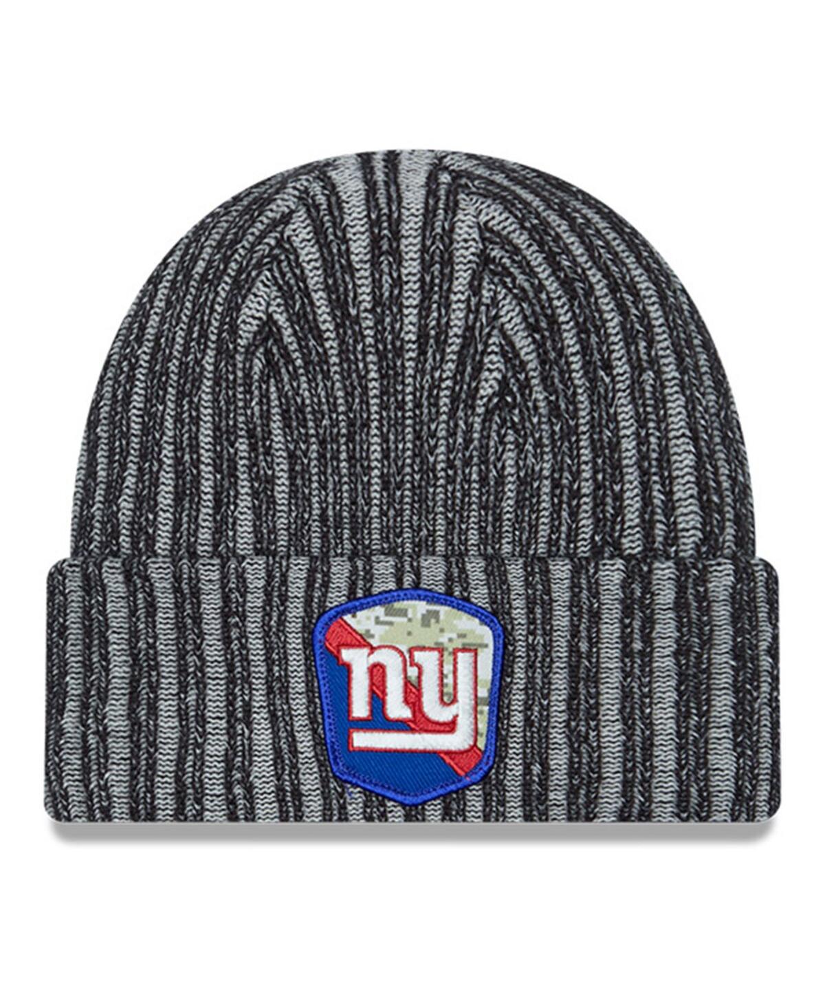 New Era Kids' Youth Boys And Girls  Black New York Giants 2023 Salute To Service Cuffed Knit Hat