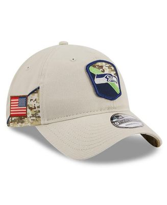 Men's New Era Stone Seattle Seahawks 2023 Salute To Service 9TWENTY ...