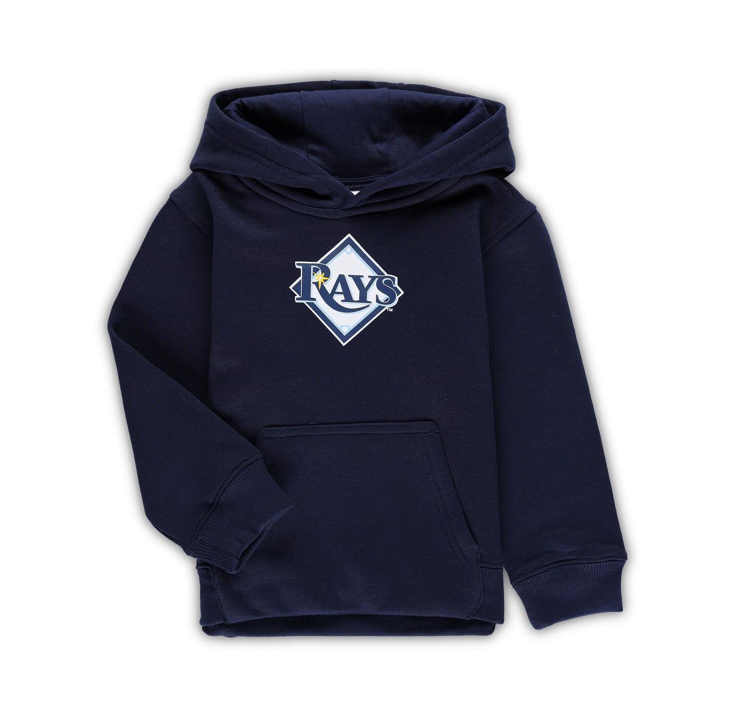 Toddler Boys and Girls Navy Tampa Bay Rays Team Primary Logo Fleece Pullover Hoodie