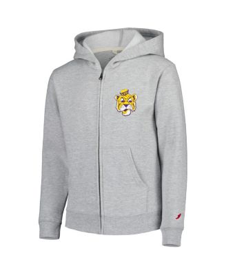 Big Boys Heather Gray LSU Tigers Full-Zip Hoodie