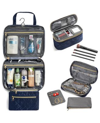 Travel Trio (3 Pieces) with Jewelry Case, Makeup Case, and Toiletry Bag | Travel Accessories