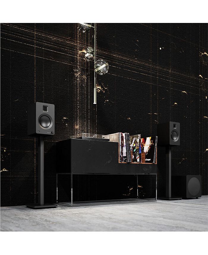 Kanto TUK Premium Powered Bookshelf Speakers with Headphone Out, USB