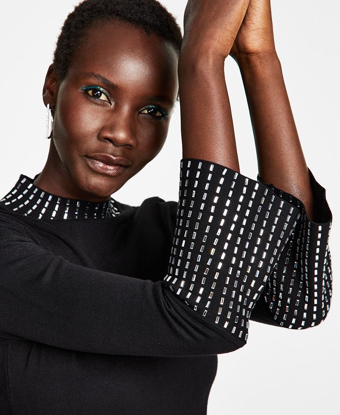 Calvin klein sales studded sweater dress