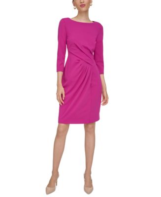 Calvin Klein Women's 3/4-Sleeve Sheath Dress - Macy's
