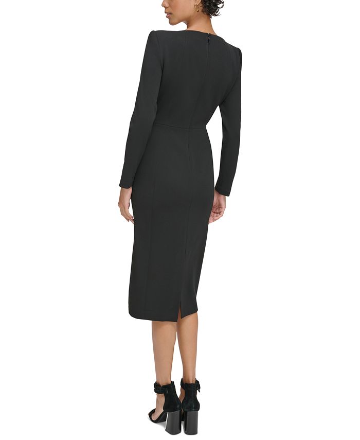Calvin Klein Women's Long-Sleeve Sheath Dress - Macy's
