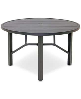Astaire 48" Round Outdoor Slat Top Dining Table, Created for Macy's