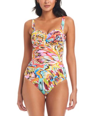 Bleu by Rod Beattie - Women's Break The Mold Shirred One-Piece Swimsuit