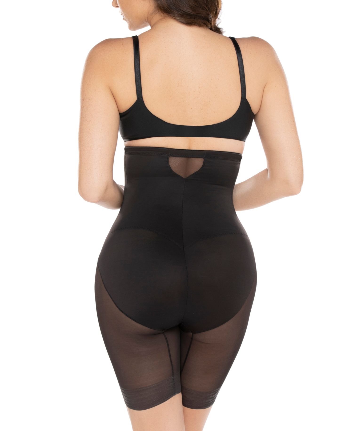 Women's Extra Firm Tummy-Control Sheer Trim Thigh Slimmer 2789