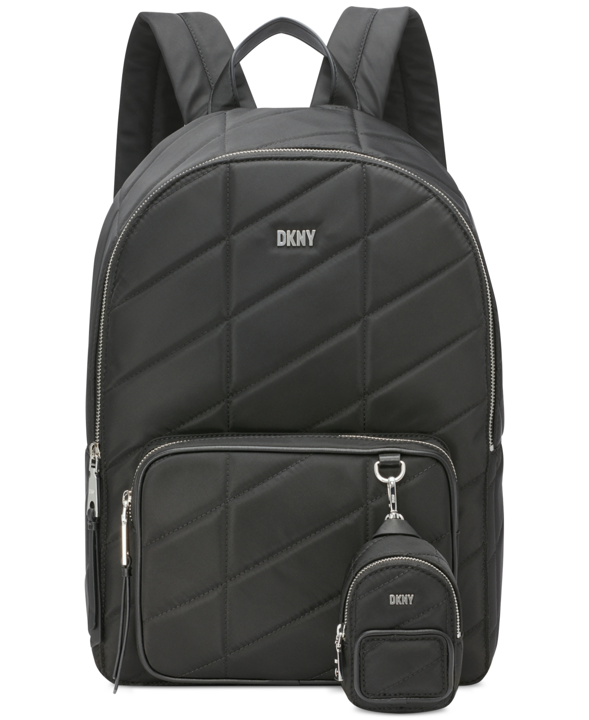 Dkny Bodhi Backpack In Black,silver