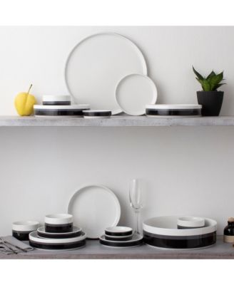 Colorstax Stripe 16-Piece Dinnerware Set, Service for 4