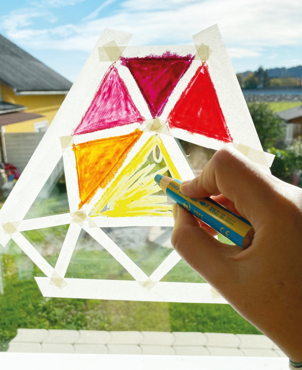 Stabilo Woody 3 In 1 Duo Pencil Set, 10 Piece With Sharpener In Multi-colored