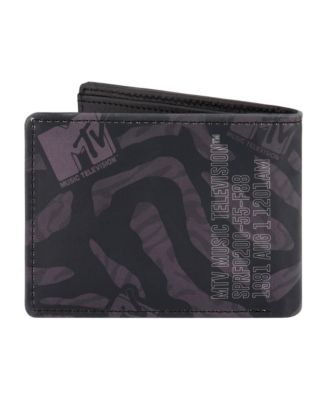 Двойной кошелек с логотипом MTV MTV Mens тонкий кошелек с декоративной отделкой для мужчин и женщин 3990₽