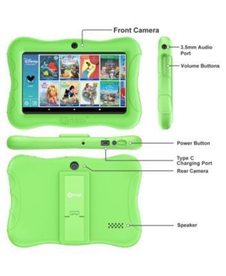 7" Android Kids Tablet 32GB, Includes 50+ Disney Storybooks & Stickers, Protective Case with Kickstand, (2024 Model)