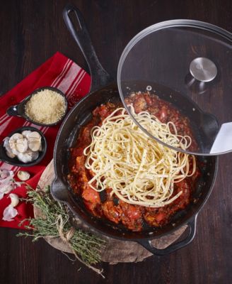 Glass Lid with Stainless Steel Knob for 12" Skillet
