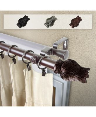 Rod Desyne - Verda Double Curtain Rod 1" OD 120-170 inch - Bronze