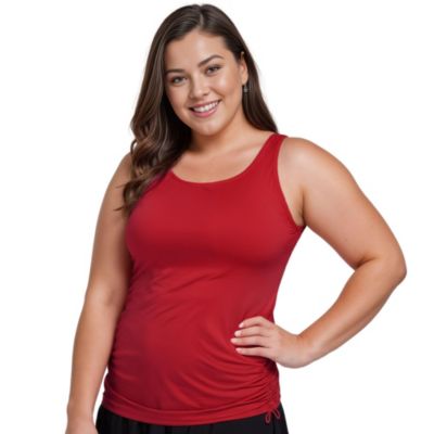 Plus Size Maya Tankini Swim Top With Built In Bra