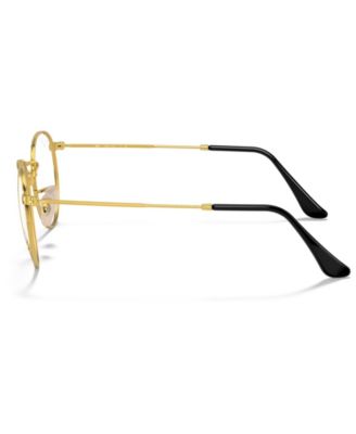 Unisex Round Metal Optics Eyeglasses, RB3447V