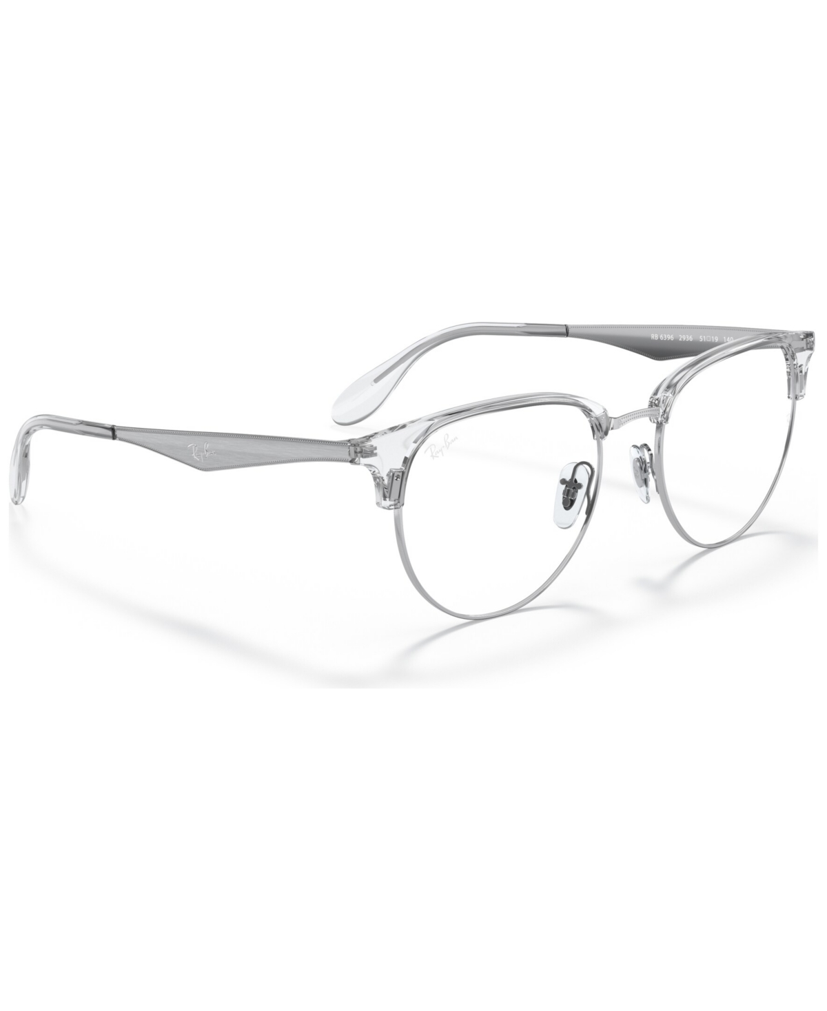 Ray Ban Unisex Eyeglasses, Rb6396 In Silver