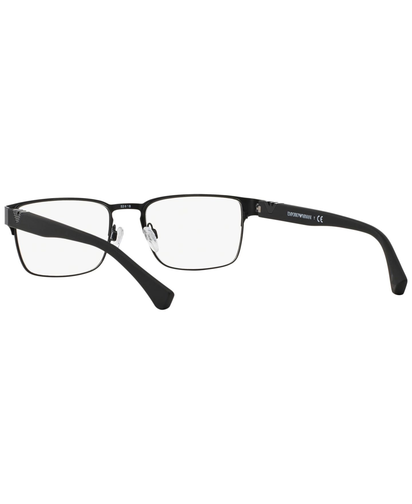 Мужские очки Emporio Armani Man Square Metal EA1027 Eyeglasses, цвет: Матовый чёрный — фото 5