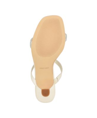 Women's Shimme Bridal Tapered Heel Dress Sandals