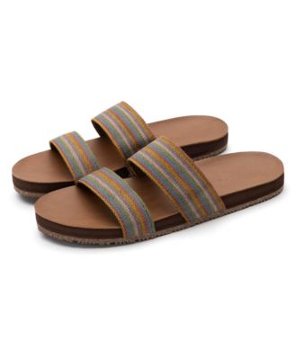 Women s Zensole Vistas Faux Leather Double Strap Slide Sandals