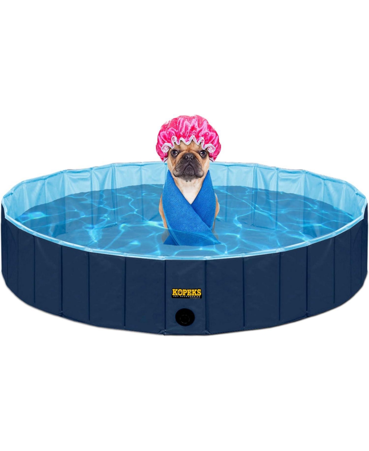 Blue Outdoor Round Pet Pool Large - Blue